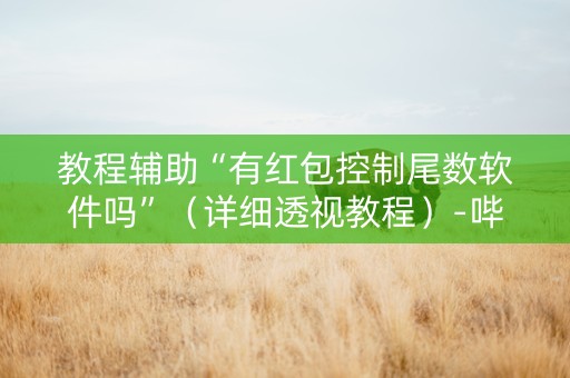 教程辅助“有红包控制尾数软件吗”（详细透视教程）-哔哩哔哩