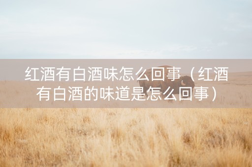 红酒有白酒味怎么回事（红酒有白酒的味道是怎么回事）