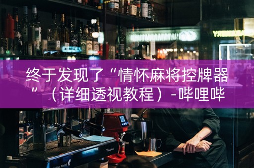 终于发现了“情怀麻将控牌器”（详细透视教程）-哔哩哔哩