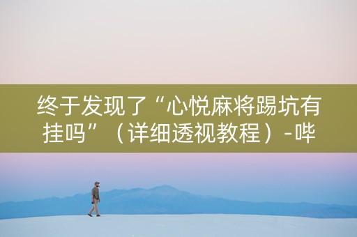终于发现了“心悦麻将踢坑有挂吗”（详细透视教程）-哔哩哔哩