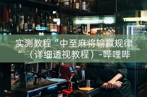 实测教程“中至麻将输赢规律”（详细透视教程）-哔哩哔哩