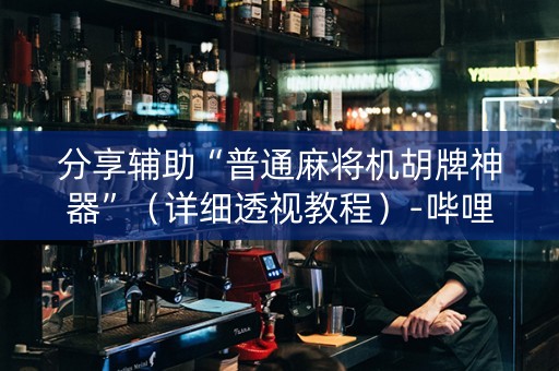 分享辅助“普通麻将机胡牌神器”（详细透视教程）-哔哩哔哩