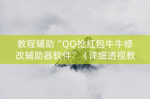 教程辅助“QQ抢红包牛牛修改辅助器软件”（详细透视教程）-哔哩哔哩