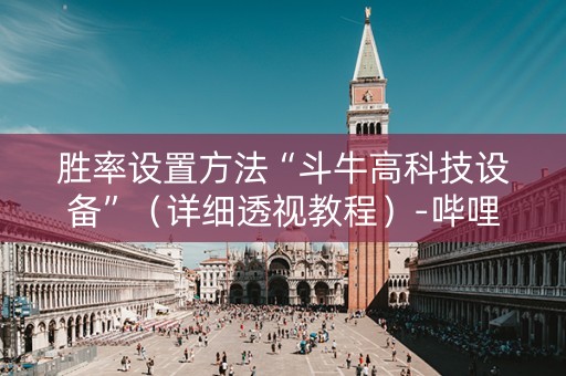 胜率设置方法“斗牛高科技设备”（详细透视教程）-哔哩哔哩
