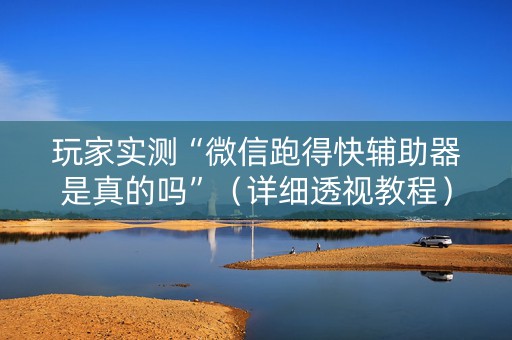 玩家实测“微信跑得快辅助器是真的吗”（详细透视教程）-哔哩哔哩