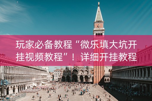 玩家必备教程“微乐填大坑开挂视频教程”！详细开挂教程（确实真的有挂)-知乎
