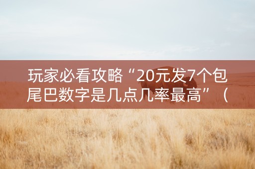 玩家必看攻略“20元发7个包尾巴数字是几点几率最高”（详细透视教程）-哔哩哔哩