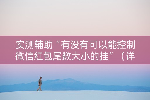 实测辅助“有没有可以能控制微信红包尾数大小的挂”（详细透视教程）-哔哩哔哩