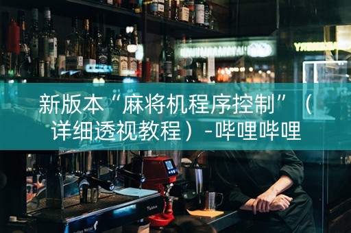 新版本“麻将机程序控制”（详细透视教程）-哔哩哔哩