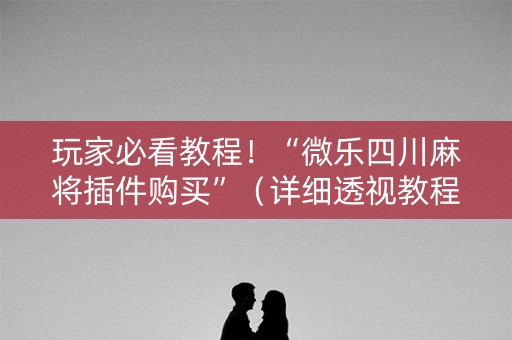玩家必看教程！“微乐四川麻将插件购买”（详细透视教程）-哔哩哔哩