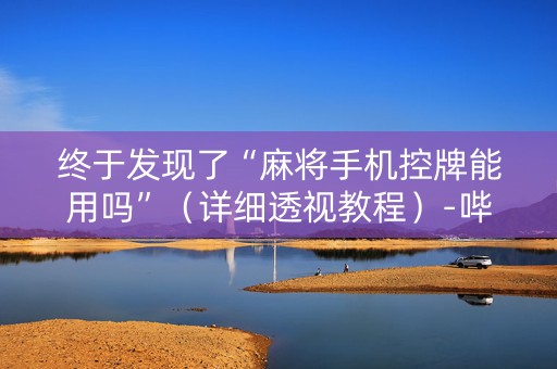 终于发现了“麻将手机控牌能用吗”（详细透视教程）-哔哩哔哩