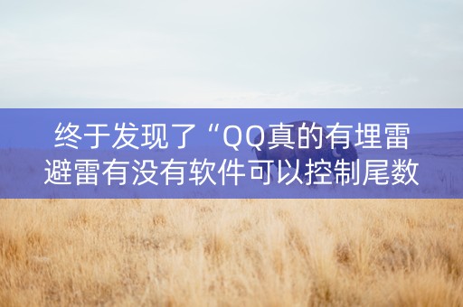 终于发现了“QQ真的有埋雷避雷有没有软件可以控制尾数”（详细透视教程）-哔哩哔哩