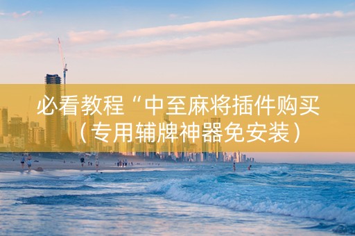 必看教程“中至麻将插件购买（专用辅牌神器免安装）
