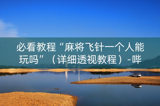必看教程“麻将飞针一个人能玩吗”（详细透视教程）-哔哩哔哩