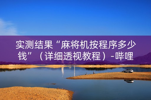 实测结果“麻将机按程序多少钱”（详细透视教程）-哔哩哔哩
