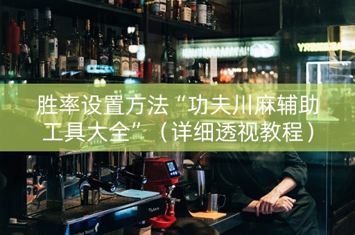 胜率设置方法“功夫川麻辅助工具大全”（详细透视教程）-哔哩哔哩