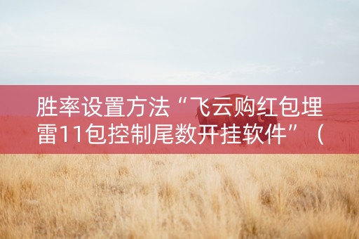 胜率设置方法“飞云购红包埋雷11包控制尾数开挂软件”（详细透视教程）-哔哩哔哩