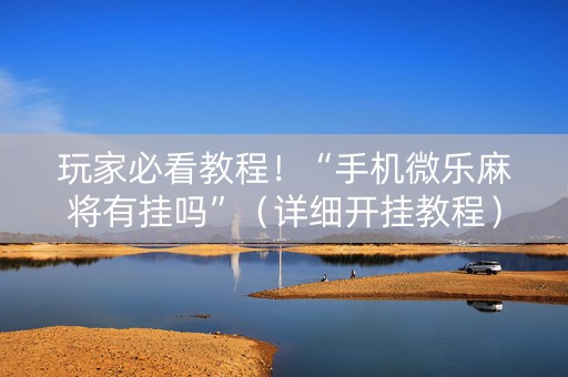 玩家必看教程！“手机微乐麻将有挂吗”（详细开挂教程）-哔哩哔哩