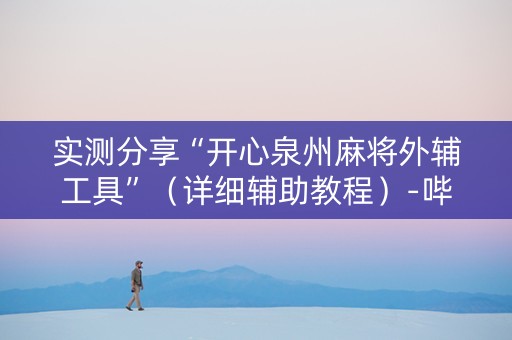 实测分享“开心泉州麻将外辅工具”（详细辅助教程）-哔哩哔哩
