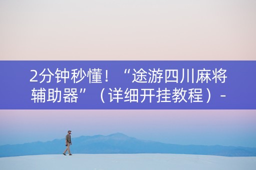 2分钟秒懂！“途游四川麻将辅助器”（详细开挂教程）-哔哩哔哩