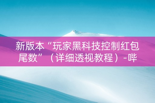 新版本“玩家黑科技控制红包尾数”（详细透视教程）-哔哩哔哩