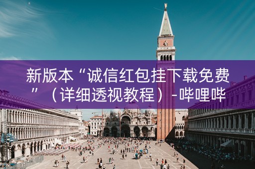 新版本“诚信红包挂下载免费”（详细透视教程）-哔哩哔哩