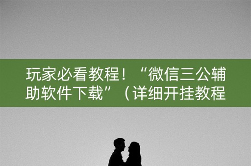 玩家必看教程！“微信三公辅助软件下载”（详细开挂教程）-哔哩哔哩