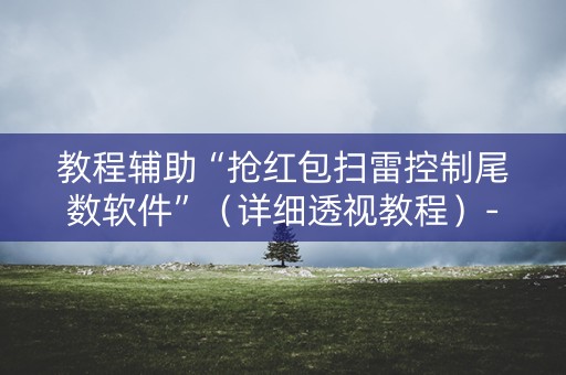 教程辅助“抢红包扫雷控制尾数软件”（详细透视教程）-哔哩哔哩
