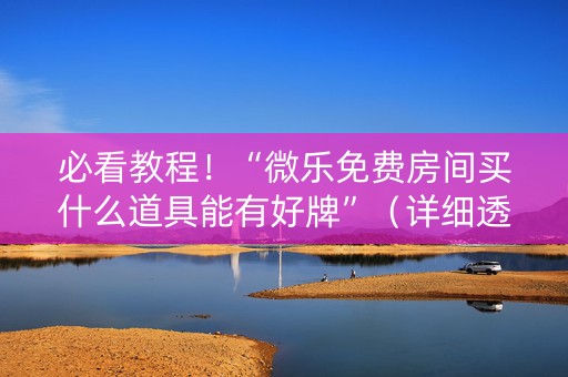 必看教程！“微乐免费房间买什么道具能有好牌”（详细透视教程）-哔哩哔哩