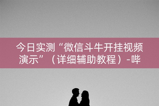 今日实测“微信斗牛开挂视频演示”（详细辅助教程）-哔哩哔哩