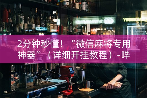 2分钟秒懂！“微信麻将专用神器”（详细开挂教程）-哔哩哔哩