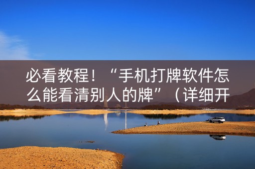 必看教程！“手机打牌软件怎么能看清别人的牌”（详细开挂教程）-哔哩哔哩