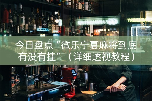 今日盘点“微乐宁夏麻将到底有没有挂”（详细透视教程）-哔哩哔哩