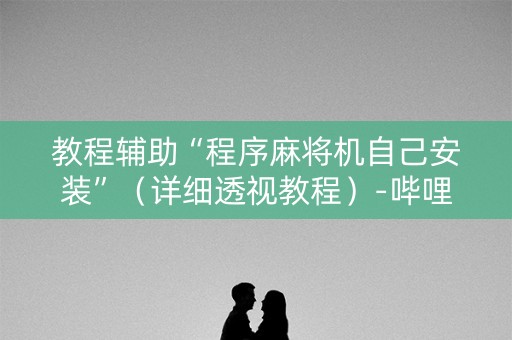教程辅助“程序麻将机自己安装”（详细透视教程）-哔哩哔哩