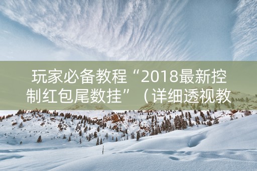 玩家必备教程“2018最新控制红包尾数挂”（详细透视教程）-哔哩哔哩