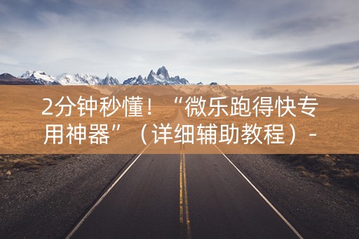 2分钟秒懂！“微乐跑得快专用神器”（详细辅助教程）-哔哩哔哩