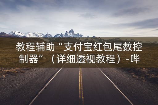 教程辅助“支付宝红包尾数控制器”（详细透视教程）-哔哩哔哩