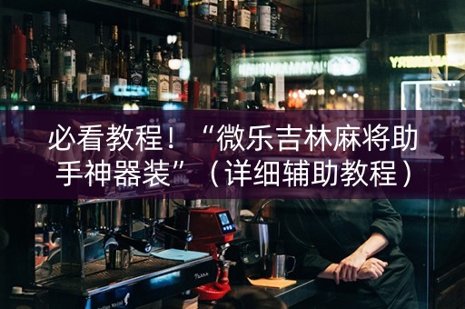 必看教程！“微乐吉林麻将助手神器装”（详细辅助教程）-哔哩哔哩