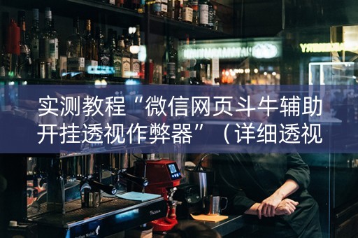 实测教程“微信网页斗牛辅助开挂透视作弊器”（详细透视教程）-哔哩哔哩