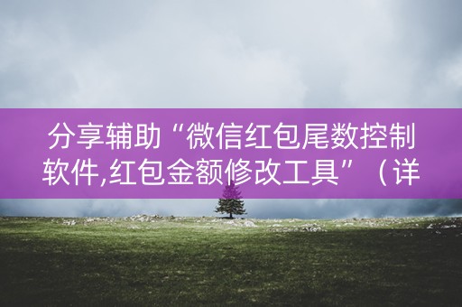 分享辅助“微信红包尾数控制软件,红包金额修改工具”（详细透视教程）-哔哩哔哩