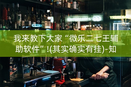 我来教下大家“微乐二七王辅助软件”!(其实确实有挂)-知乎