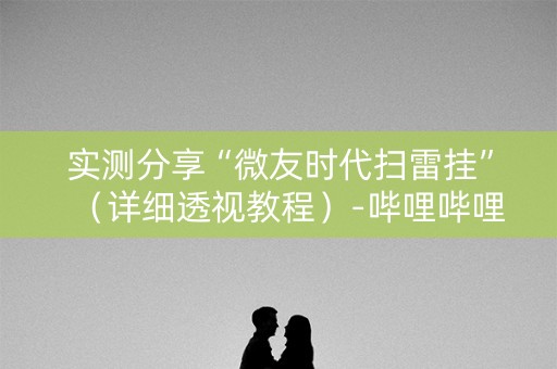 实测分享“微友时代扫雷挂”（详细透视教程）-哔哩哔哩