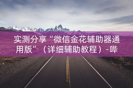 实测分享“微信金花辅助器通用版”（详细辅助教程）-哔哩哔哩