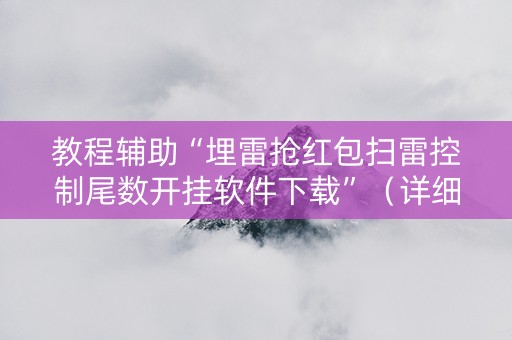 教程辅助“埋雷抢红包扫雷控制尾数开挂软件下载”（详细透视教程）-哔哩哔哩