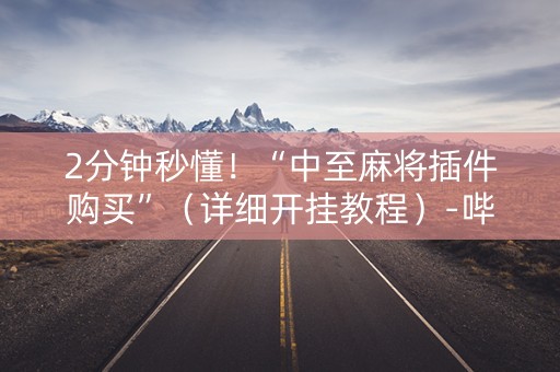 2分钟秒懂！“中至麻将插件购买”（详细开挂教程）-哔哩哔哩
