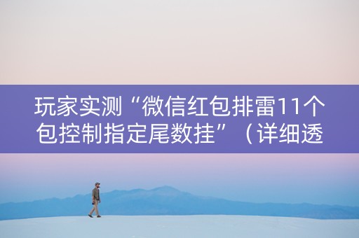 玩家实测“微信红包排雷11个包控制指定尾数挂”（详细透视教程）-哔哩哔哩