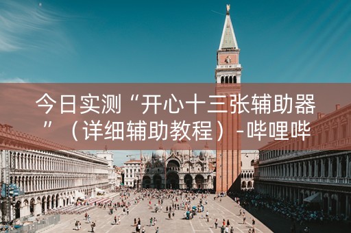 今日实测“开心十三张辅助器”（详细辅助教程）-哔哩哔哩