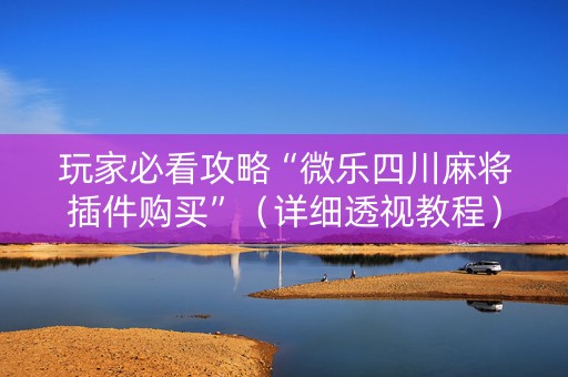 玩家必看攻略“微乐四川麻将插件购买”（详细透视教程）-哔哩哔哩