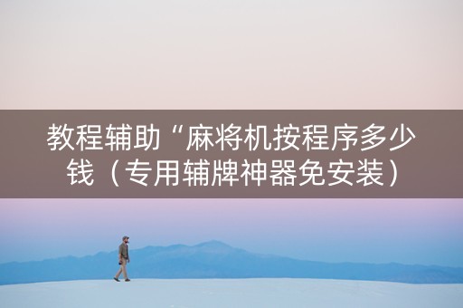 教程辅助“麻将机按程序多少钱（专用辅牌神器免安装）