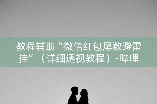 教程辅助“微信红包尾数避雷挂”（详细透视教程）-哔哩哔哩